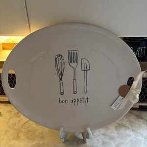 Rae Dunn Cream Bon Appétit Platter